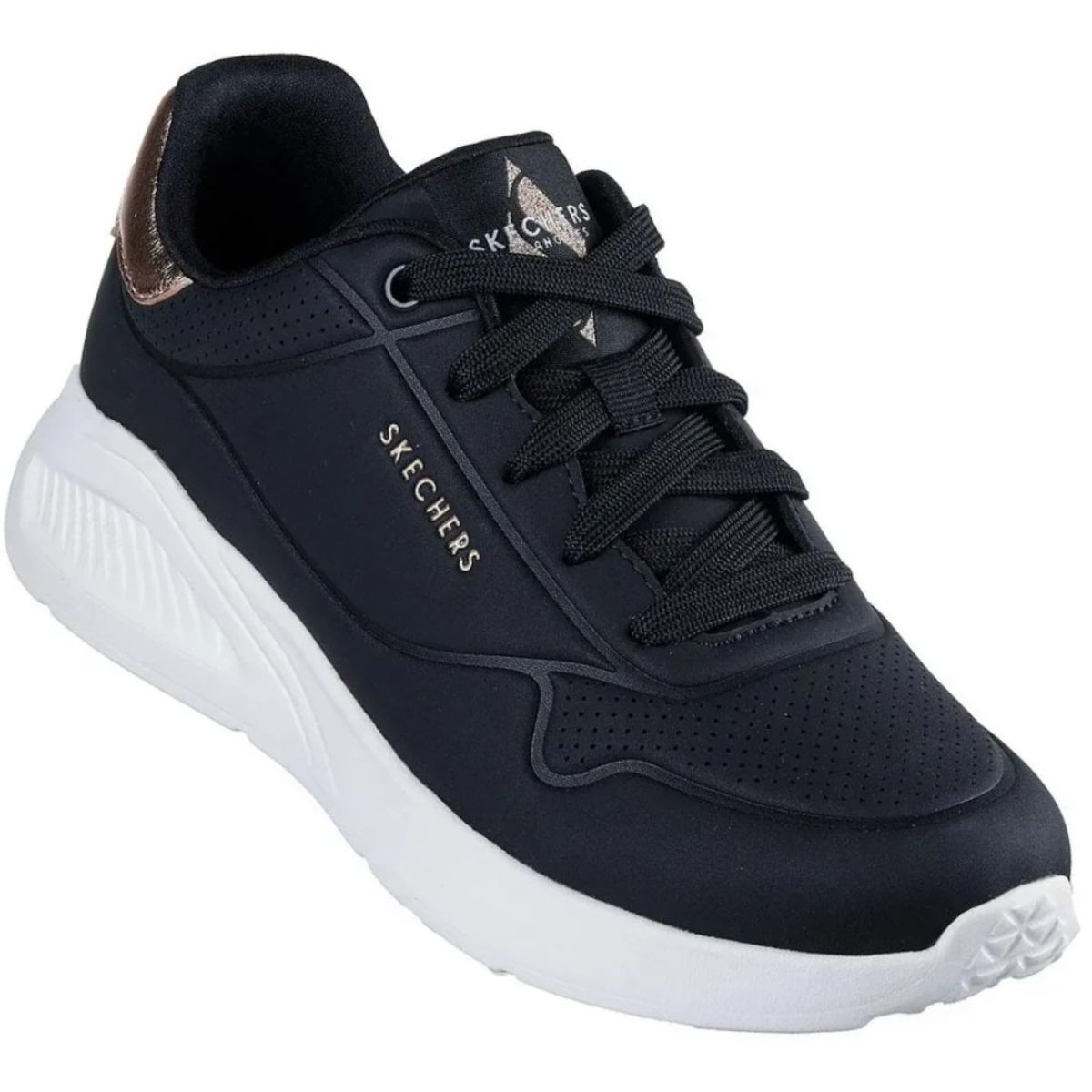 SKECHERS - Zapatilla Skechers Uno Lite-Shimmer Along 177291BLK para Mujer