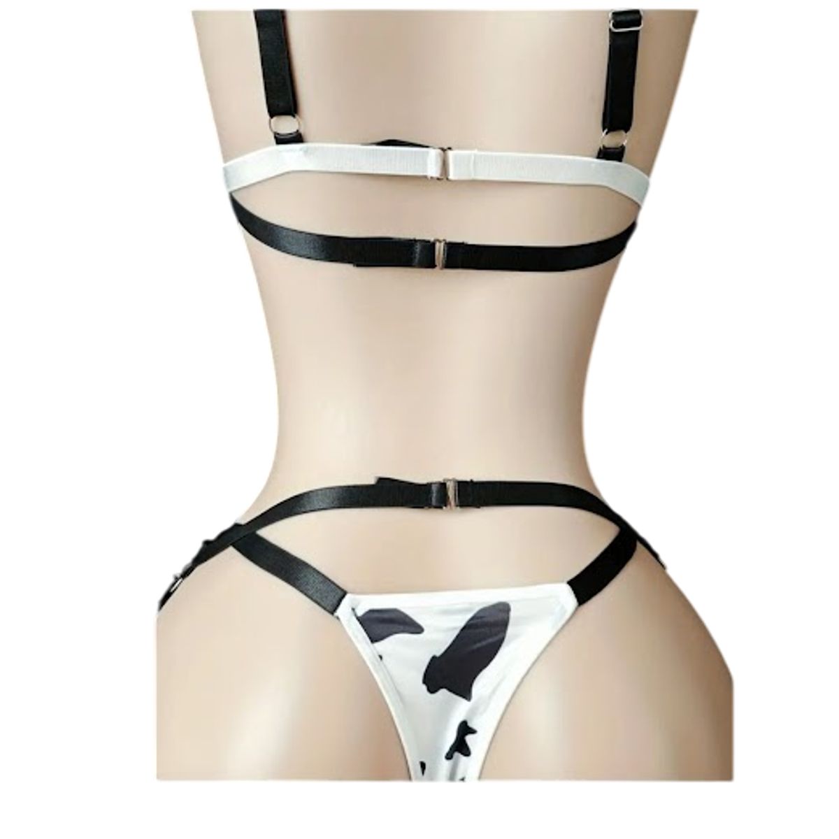 GENERICO - DISFRAZ DE VAQUITA LENCERIA DE VACA SEXY L