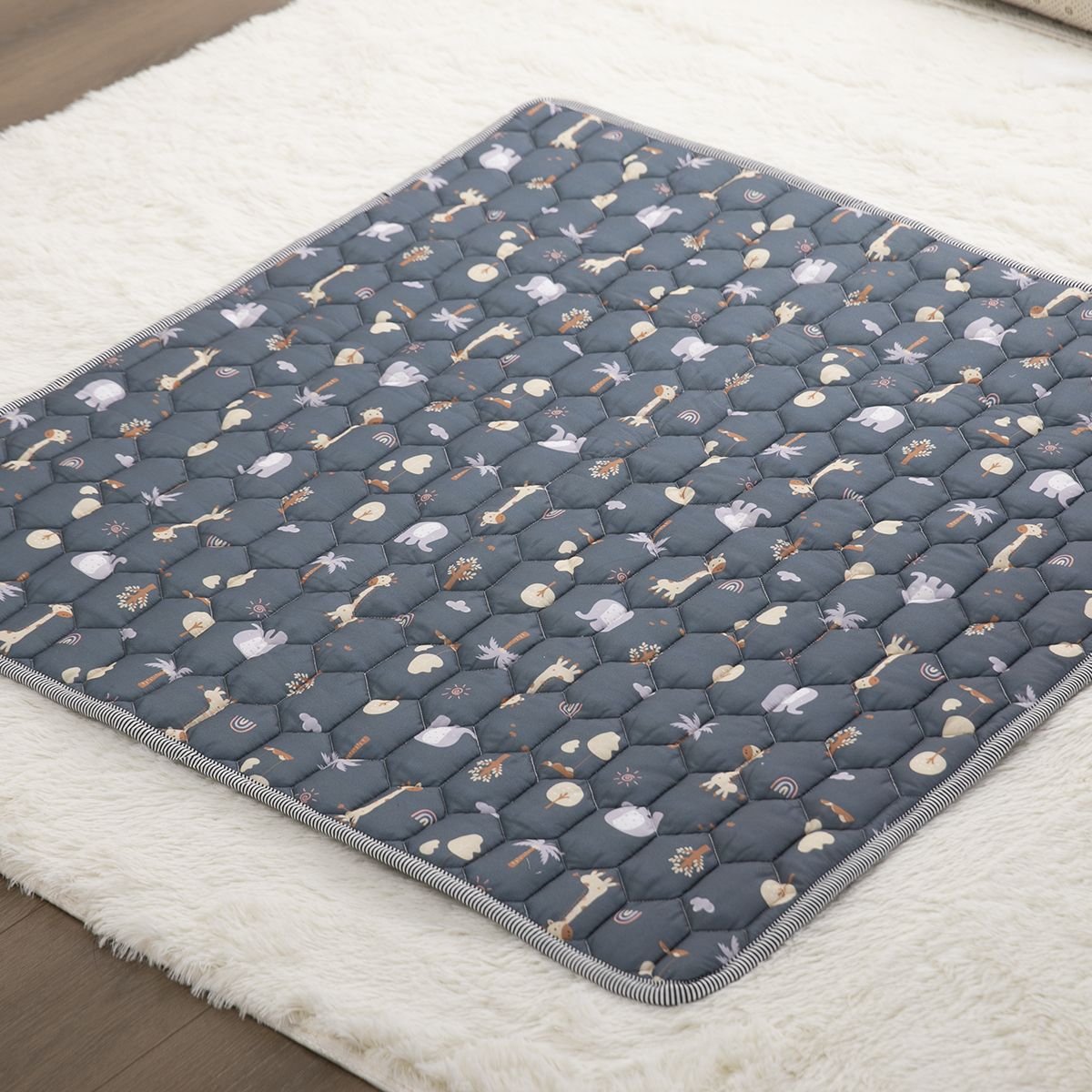GENERICO - ALFOMBRA DE JUEGOS PLAY MAT PARA BEBÉ MODELO BABY SAFARY  180 X 200 CM