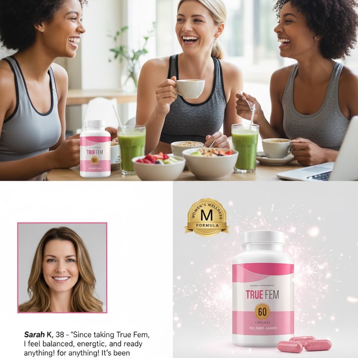 GENERICO - TRUE FEM Truefem 13 en 1 Vitamina 13 en 1, cápsulas veganas