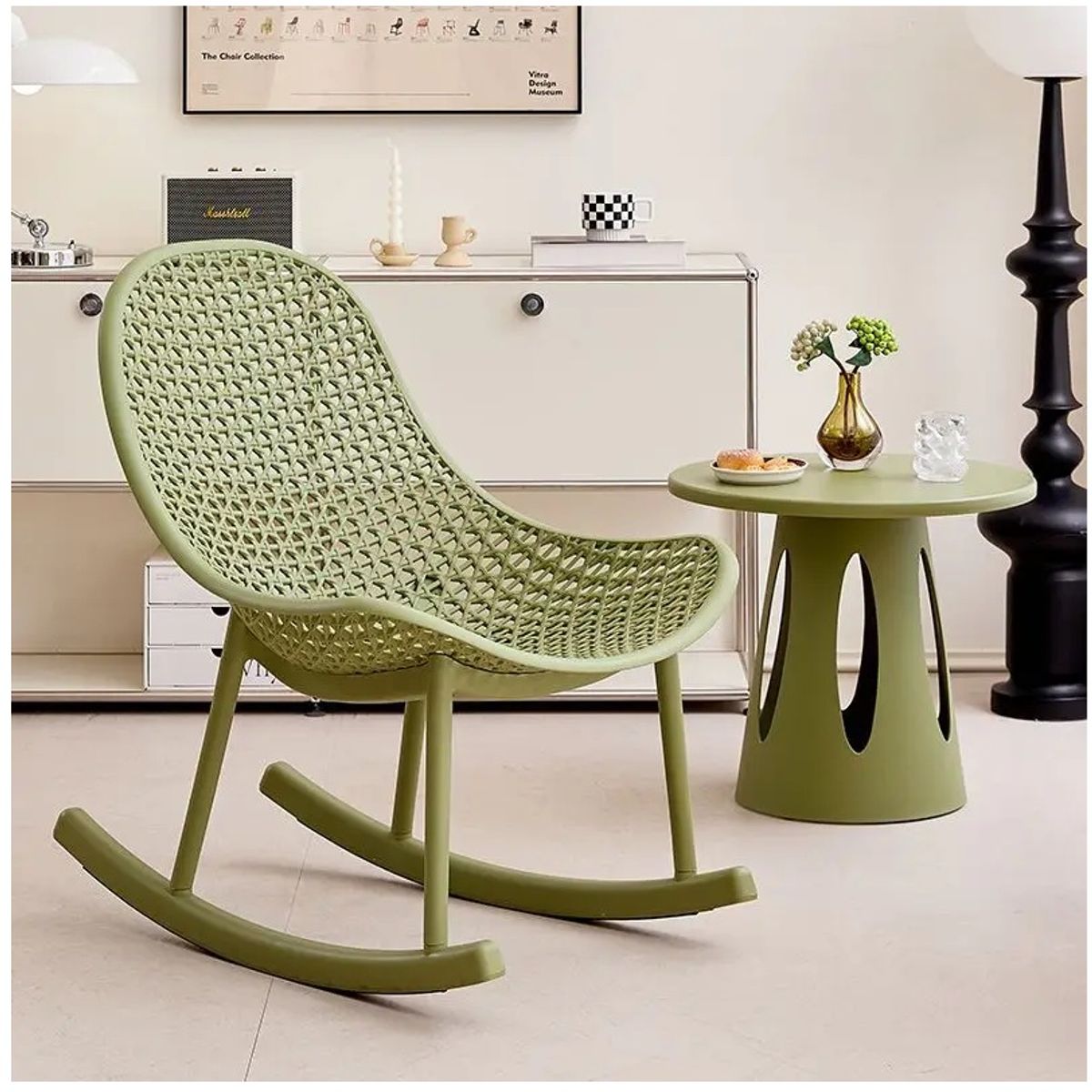 GENERICO - Silla Mecedora Verde