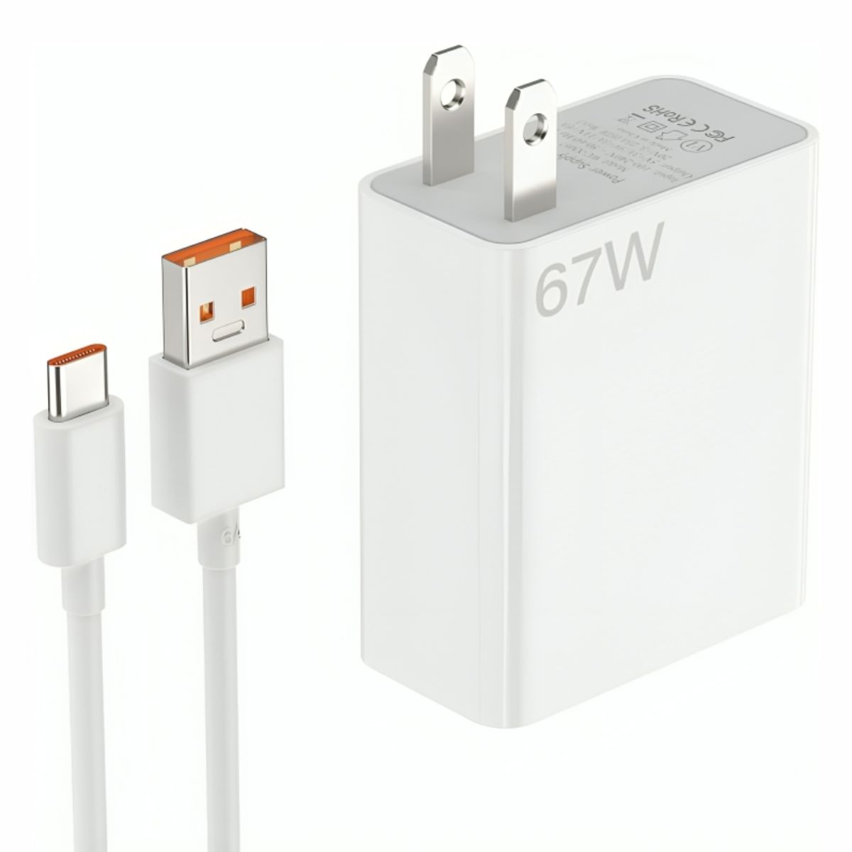 XIAOMI - Cargador 67W Xiaomi con Carga Rápida