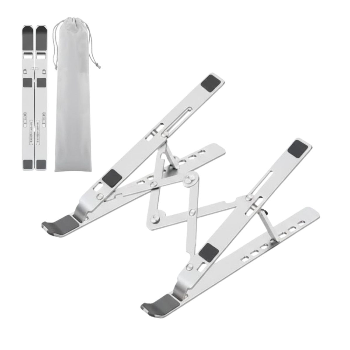 GENERICO - Base Soporte Laptop Aluminio Notebook Mac Macbook Tabletas Ajustable