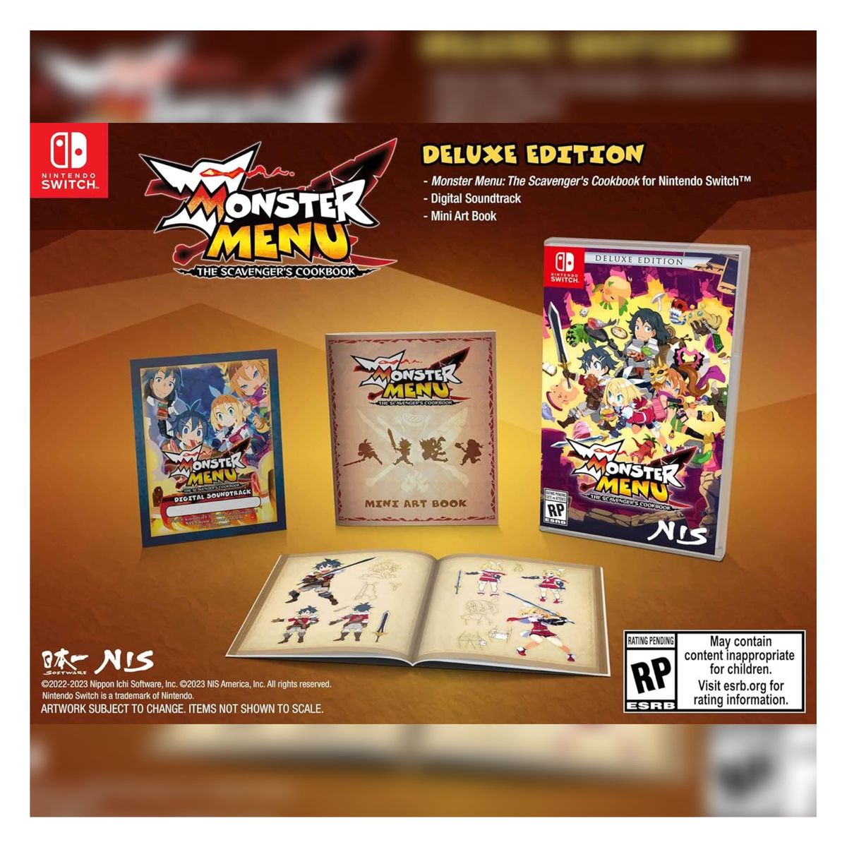 NINTENDO - Monster Menu The Scavengers Cookbook Deluxe LAT NSW