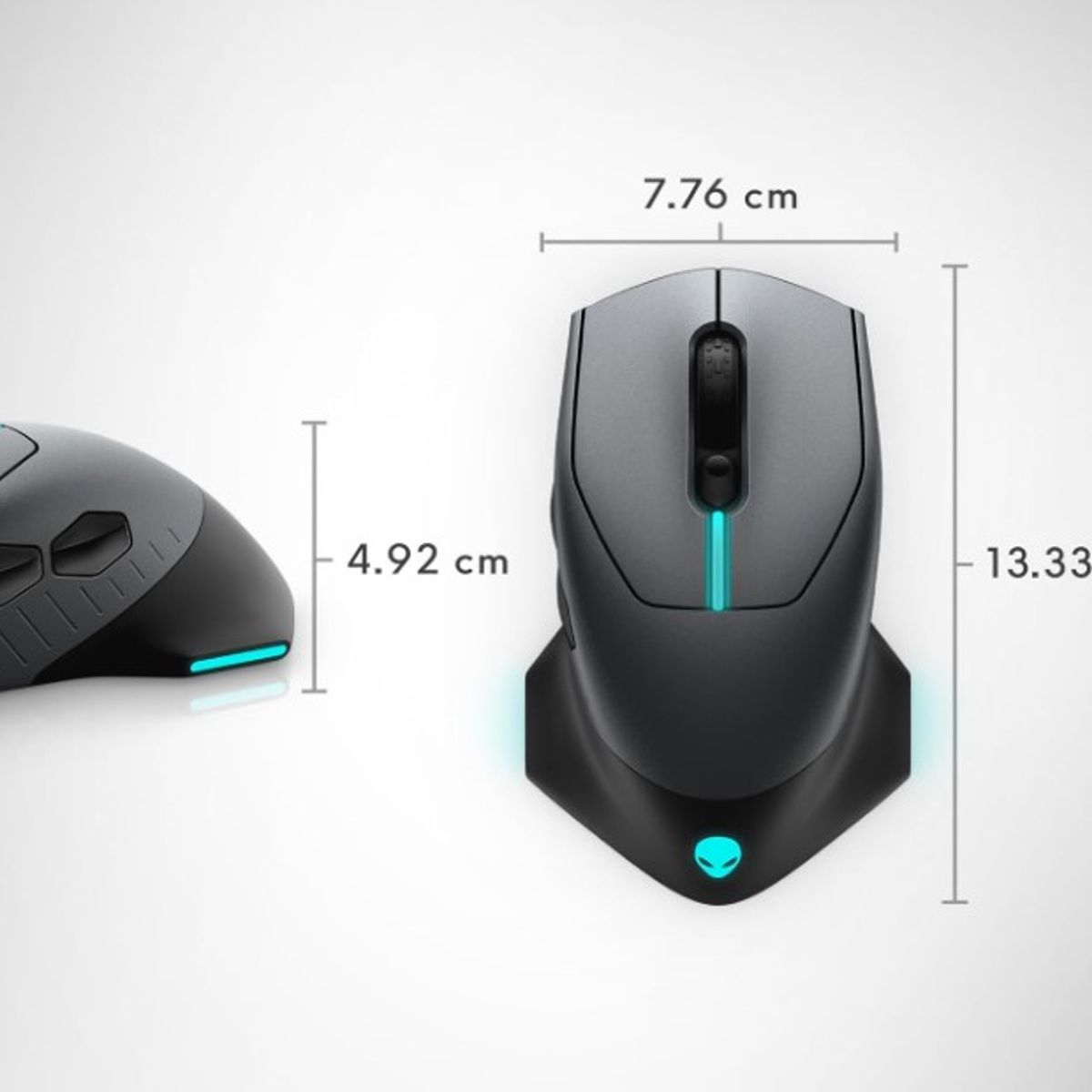 ALIENWARE - Alienware AW610M Mouse Gaming Inalámbrico Cableado RGB