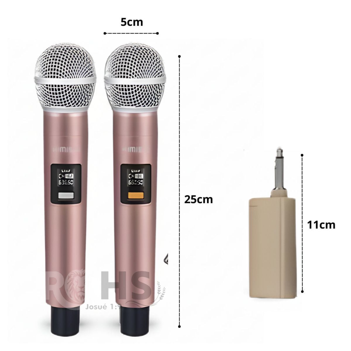 ROHS - Microfono Karaoke Antiruido para Interior y Exterior KMS-901MC Rosado