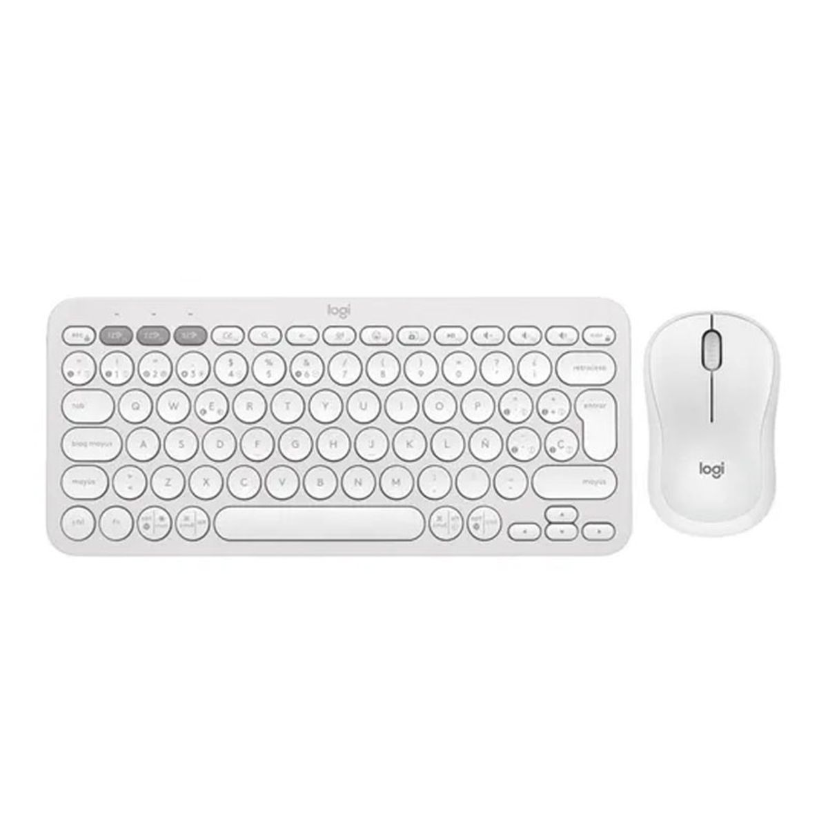 LOGITECH - COMBO LOGITECH TECLADO K380S+ MOUSE M240 COLOR BLANCO