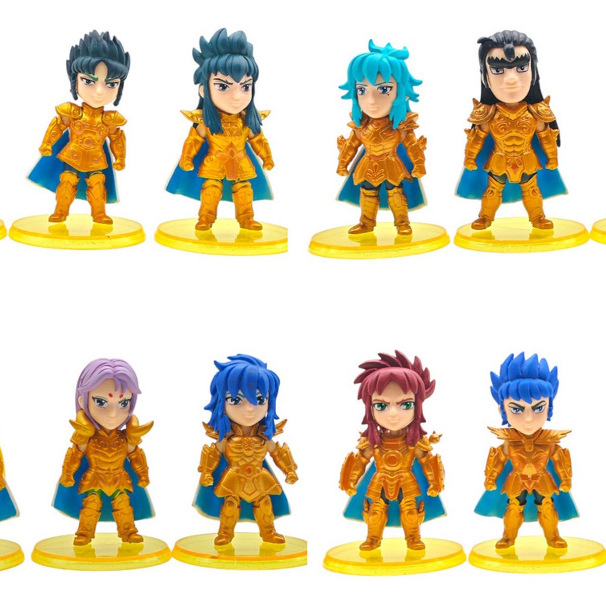 GENERICO - Caballeros Zodiaco Set 12 Figuras Dorados Saint Seiya