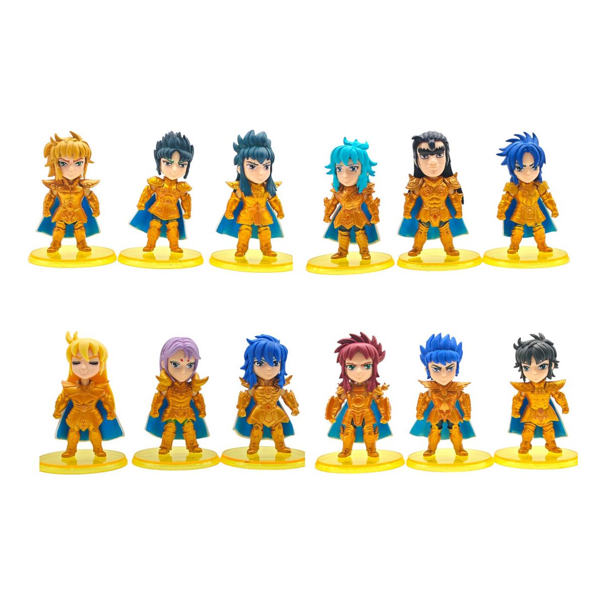 GENERICO - Caballeros Zodiaco Set 12 Figuras Dorados Saint Seiya