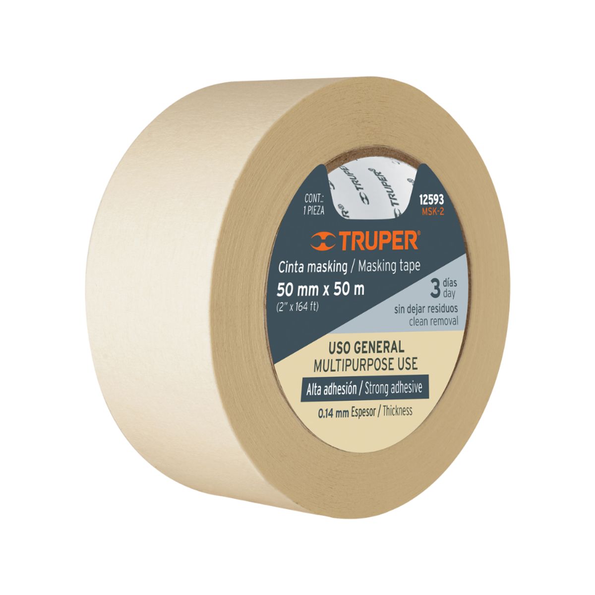 TRUPER - Cinta Masking Tape De 2" X 50 M Truper MSK-2