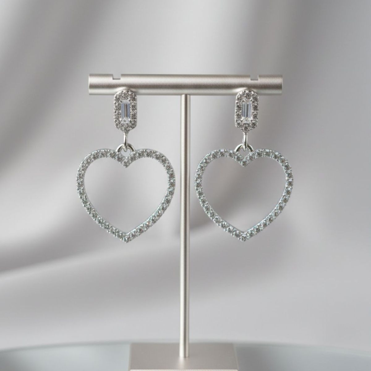 KAST PE - Aretes a presión en forma de corazón Elin