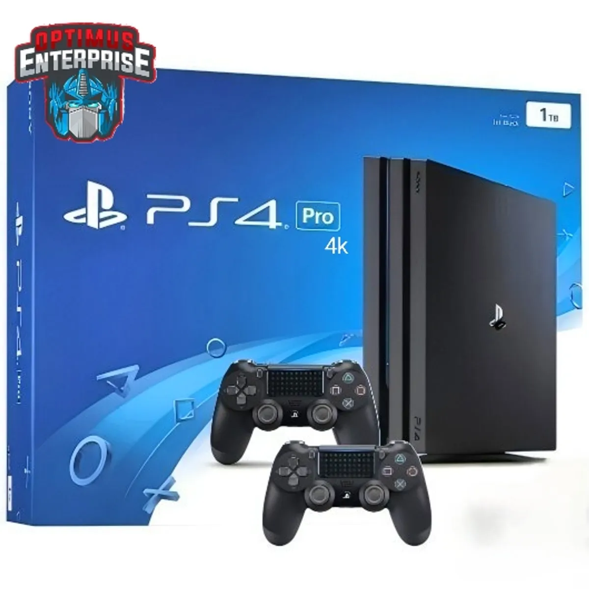 SONY - PS4  PRO 4K SONY 100 grabados JUEGOS 1TB con 2 mandos ORIGINALES