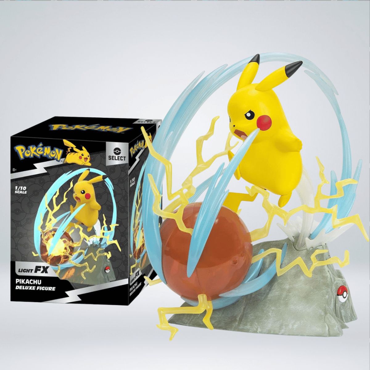 POKEMON - FIGURA POKEMON SELECT DELUXE PIKACHU LIGHT FX