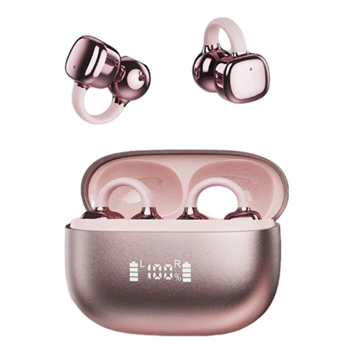 LENOVO - Audífonos Lenovo Clip Plus RS119 TWS  Bluetooth 6.0 - Rosa