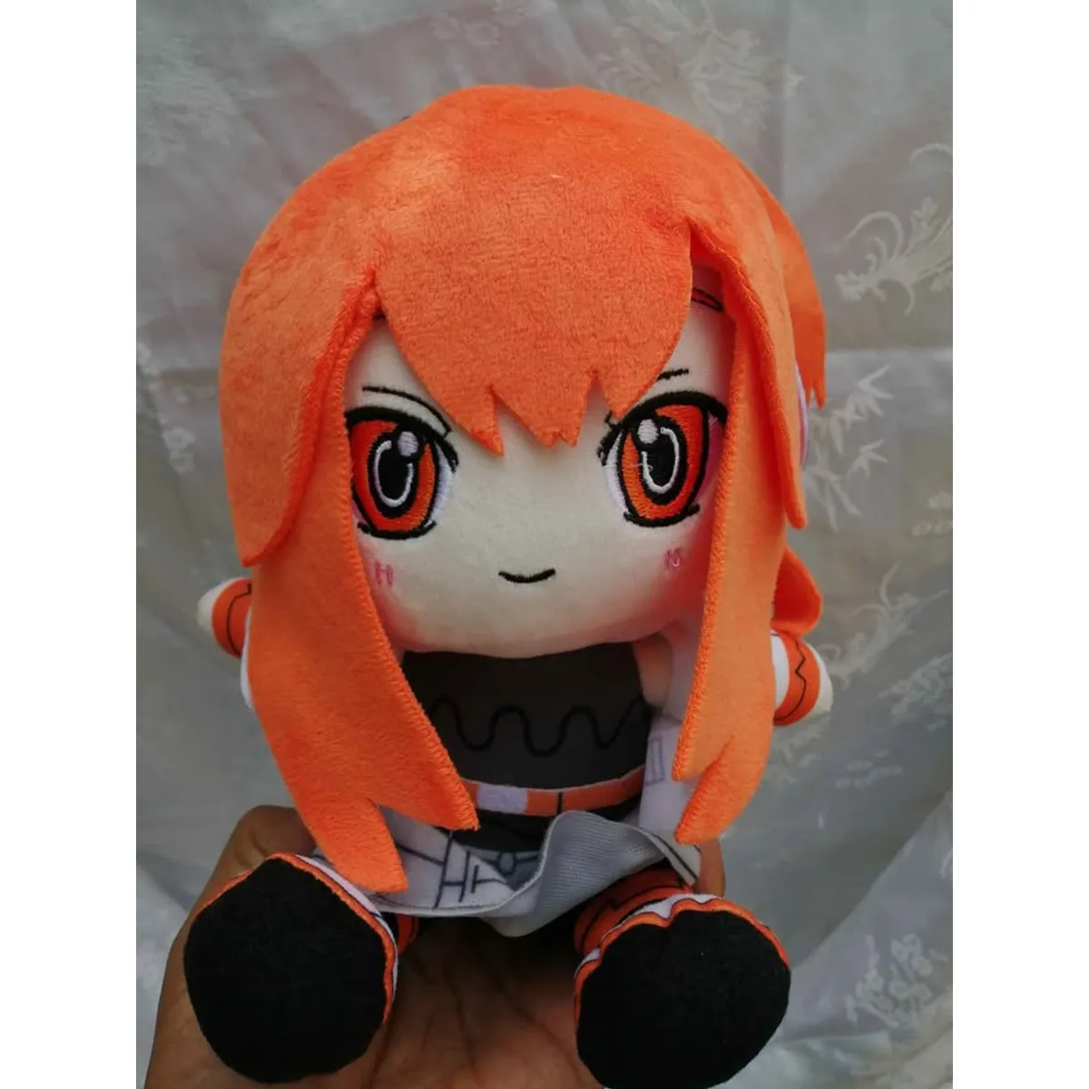 GENERICO - Peluche Anime cantante Adachi Rei peluche dibujos animados kasane teto pelo naranja lindo 20cm