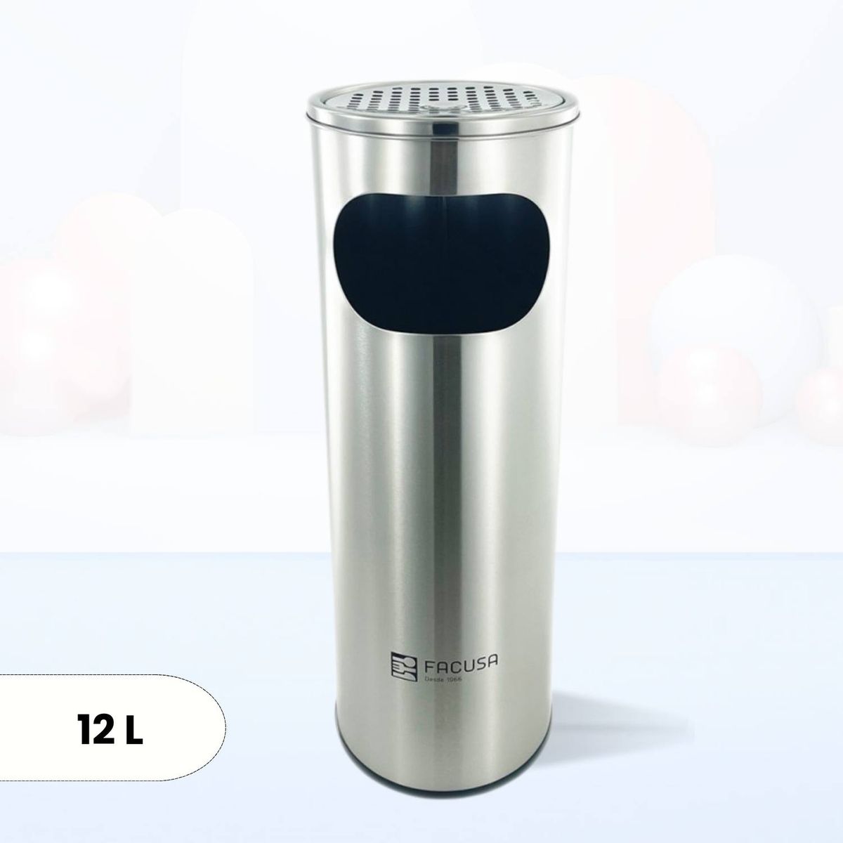 Papelera de Acero Inox Alba Facusa 12 Litros, marca GENERICO - Foto Principal