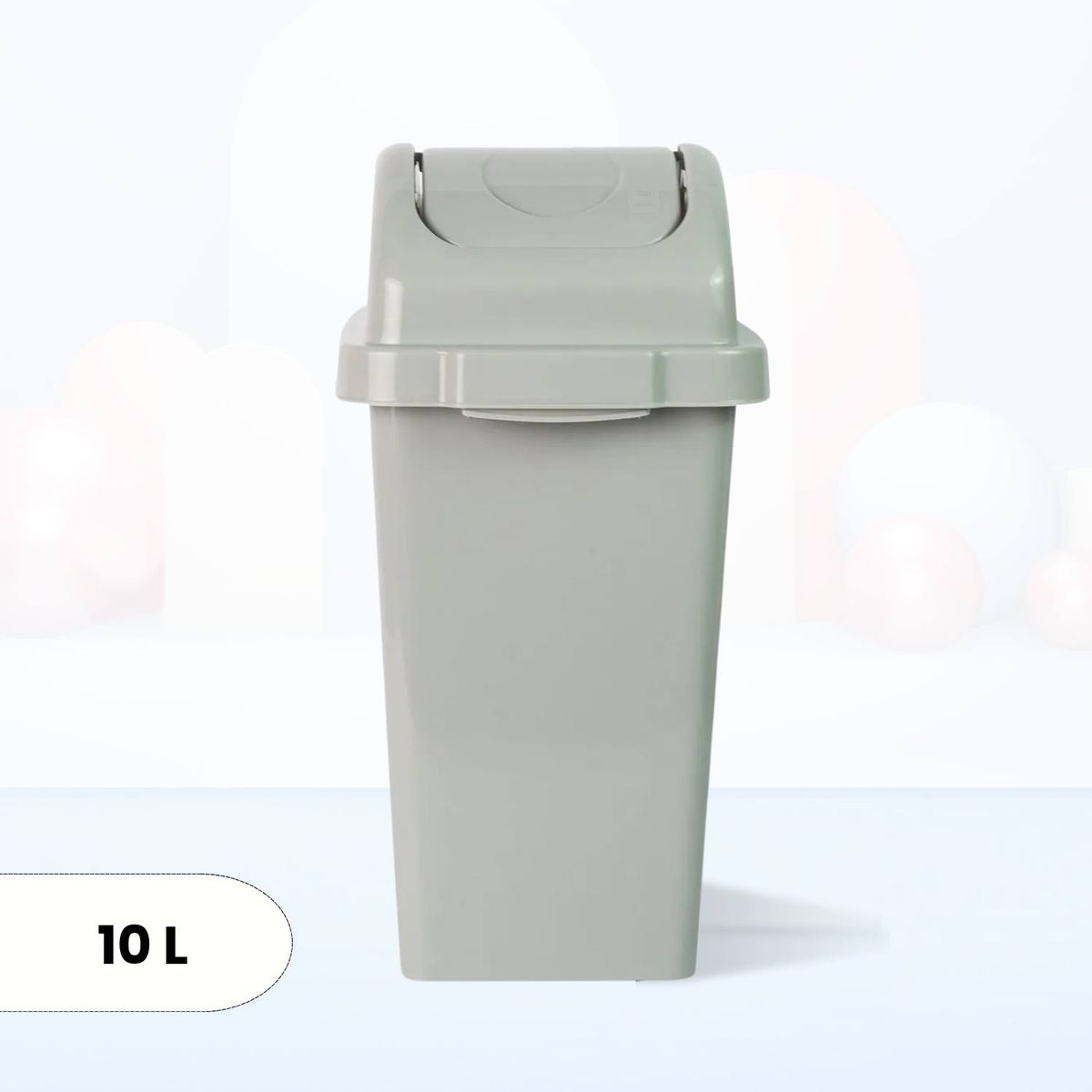 BASA - Papelera de Polipropileno Vaivén Elite Basa Gris 10 Litros