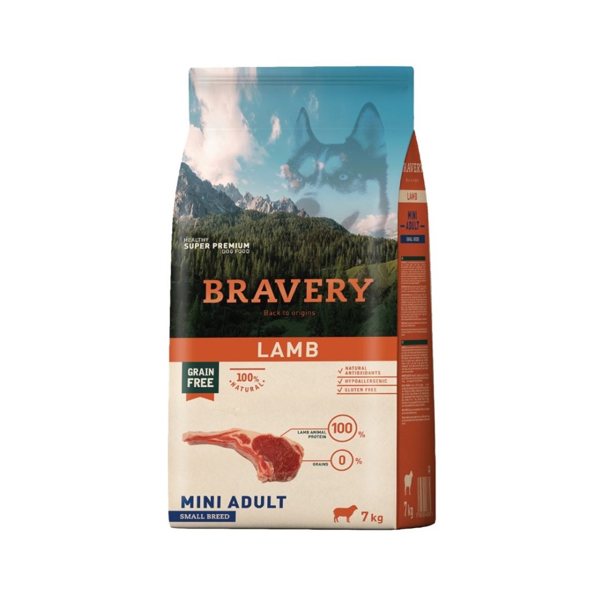 BRAVERY - Bravery Lamb Cordero Perros Adultos Razas Pequeñas 7 kg