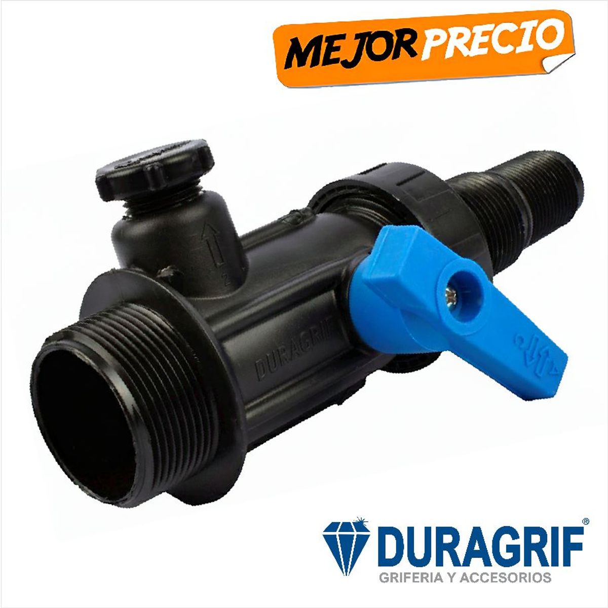 DURAGRIF - Multiconector Con Valvula Para Cisterna Duragrif