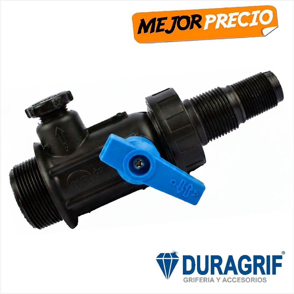 DURAGRIF - Multiconector Con Valvula Para Cisterna Duragrif