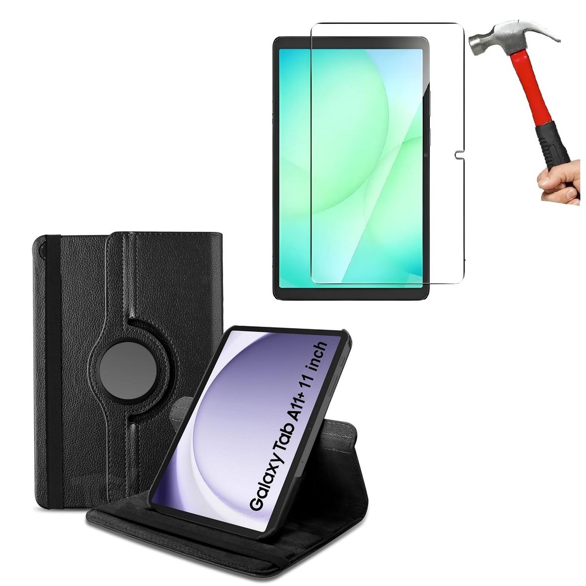 GENERICO - Funda + Mica Vidrio para Samsung Tab A11 Plus 11 2025 SM-X230 SM-X235