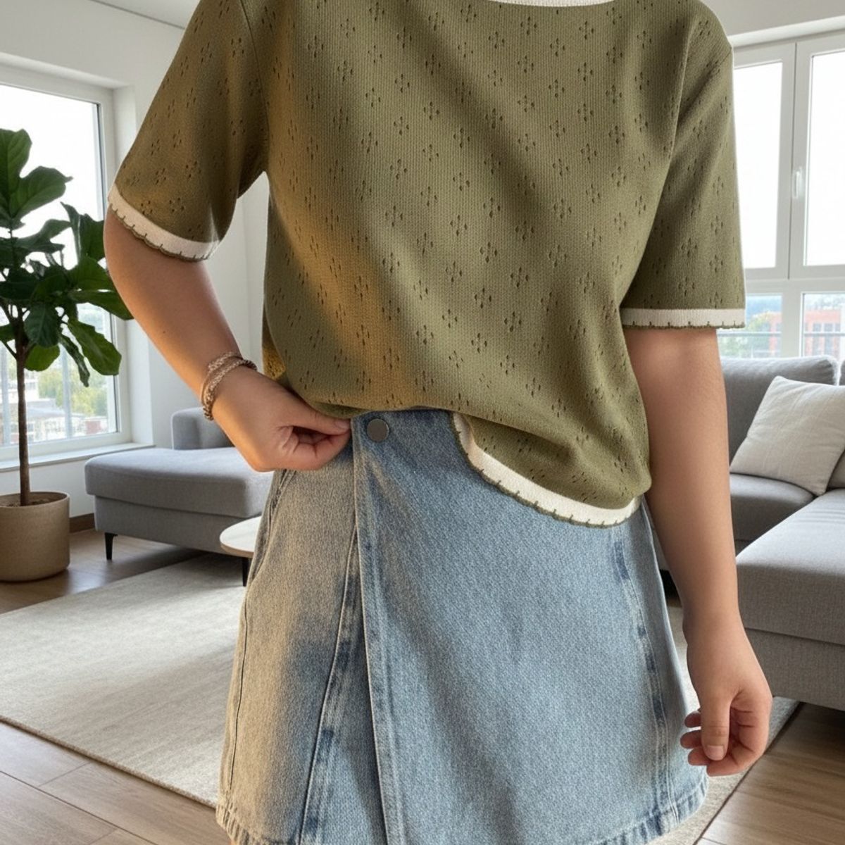 GENERICO - POLO HANNA HILO TACTO CALADO