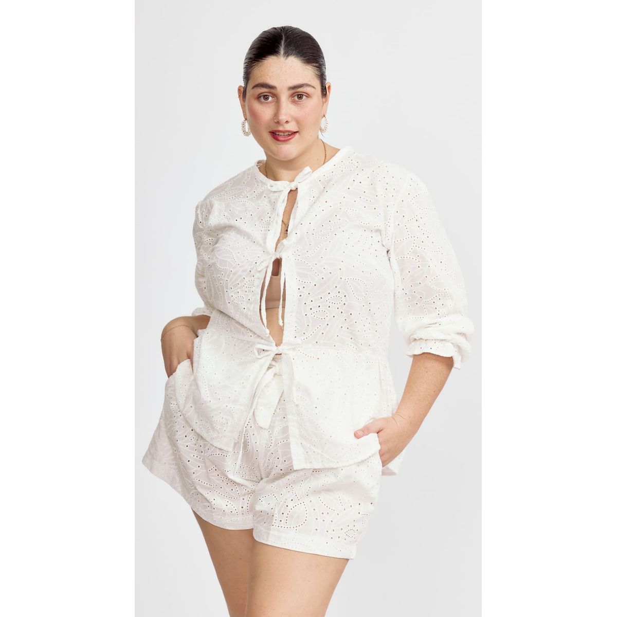MISS LADY - Blusa Caual Mujer Broderi