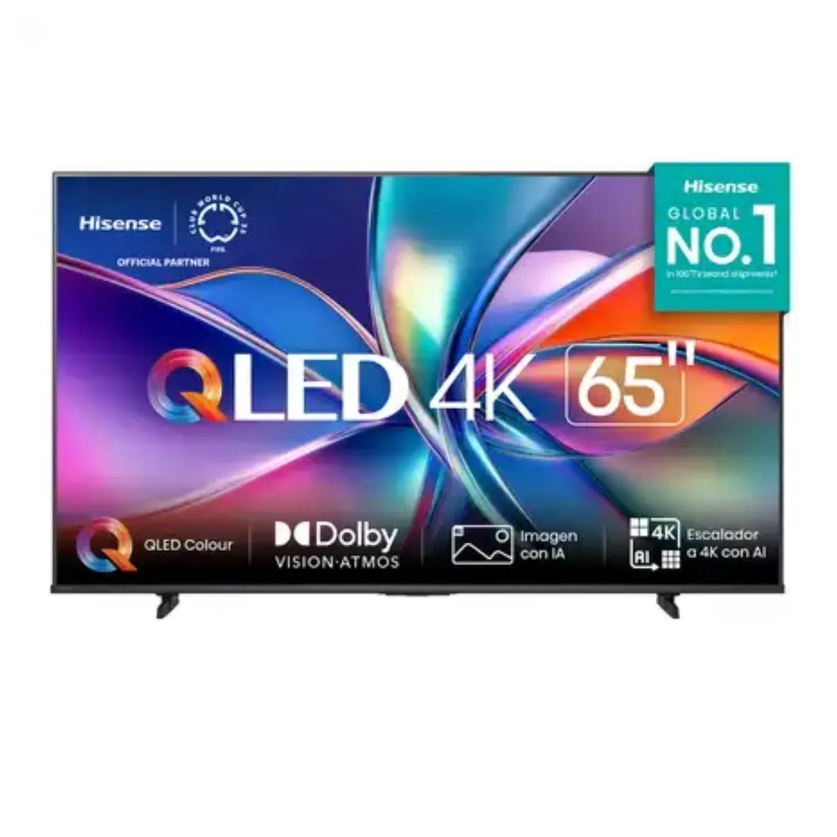 HISENSE - Televisor Hisense 65” QLED 4K Smart TV 65Q6QV Vidaa OS 2025
