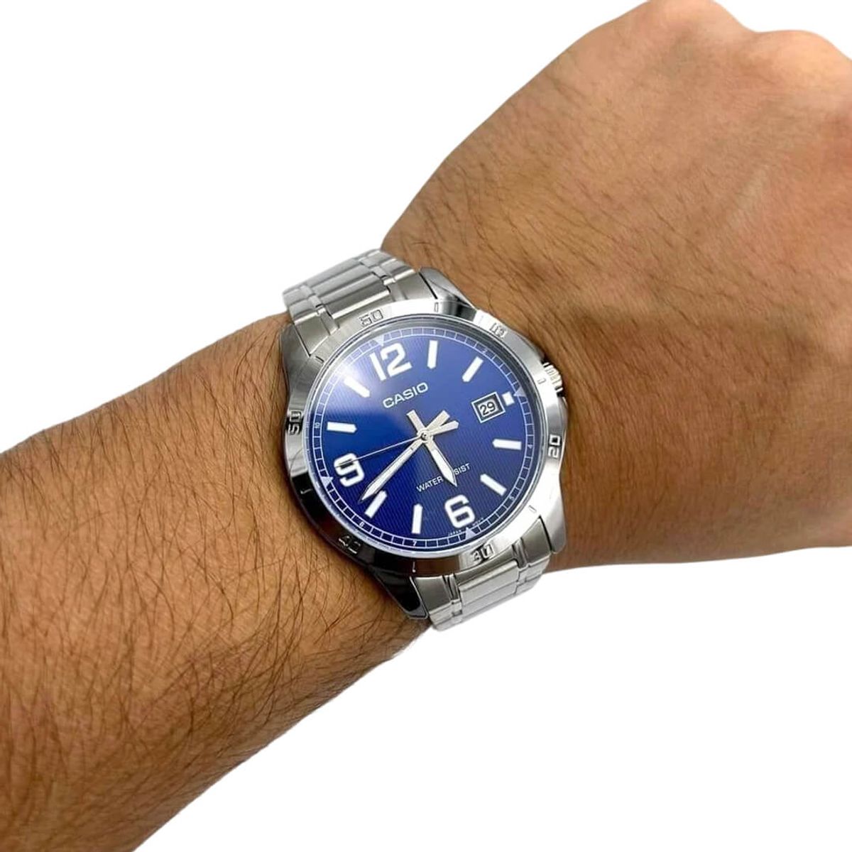 CASIO - Reloj Casio MTP-V004D-2BUDF Hombre Acero Plateado