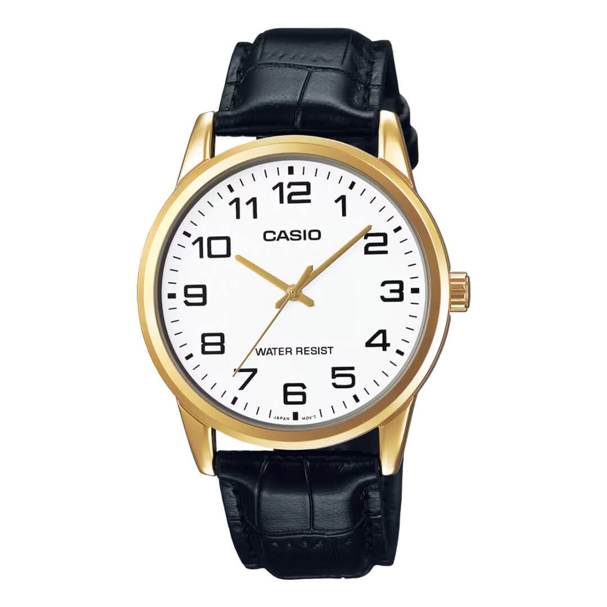 CASIO - Reloj Casio MTP-V001GL-7B Hombre Cuero Negro