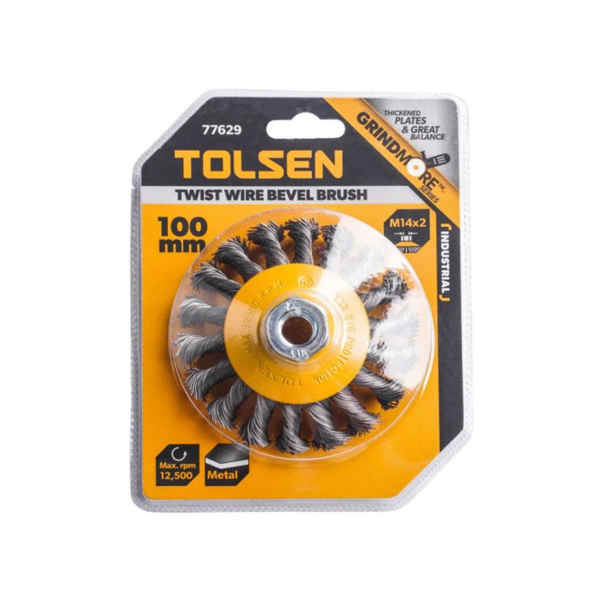 Cepillo Conico Torneado 100mm Tolsen - 77629, marca TOLSEN - Foto 2