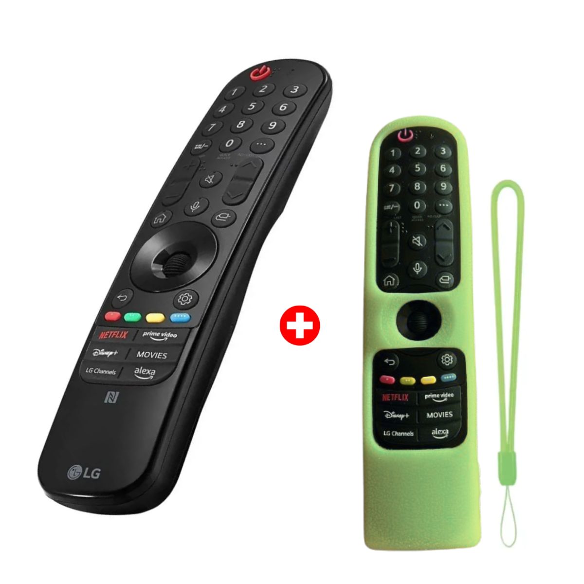 LG - Control LG magic MR24 + funda VERDE FOSFORESCENTE