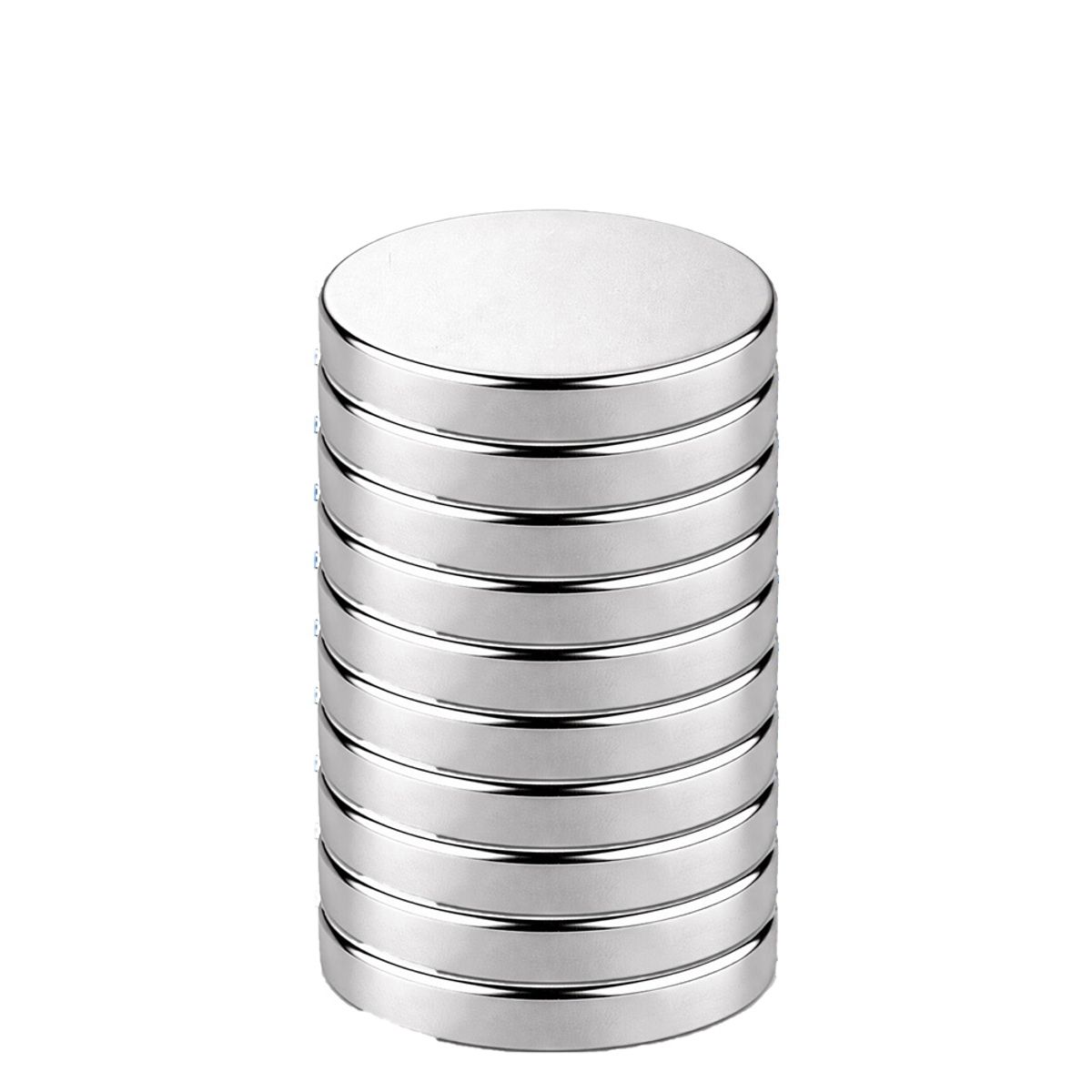 GENERICO - Iman de Neodimio Modelo Disco 15mmx3mm Pack de 10 unds