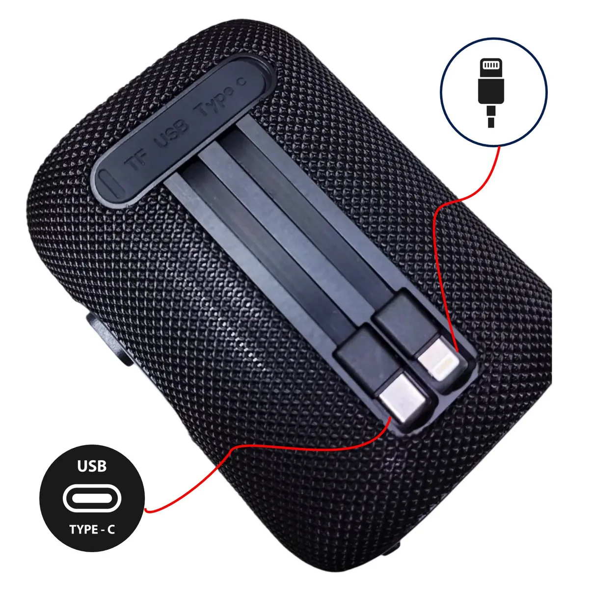 LIDIMI - Parlante Portátil LIDIMI LD-S847 Power Bank USB BT FM 5000mah