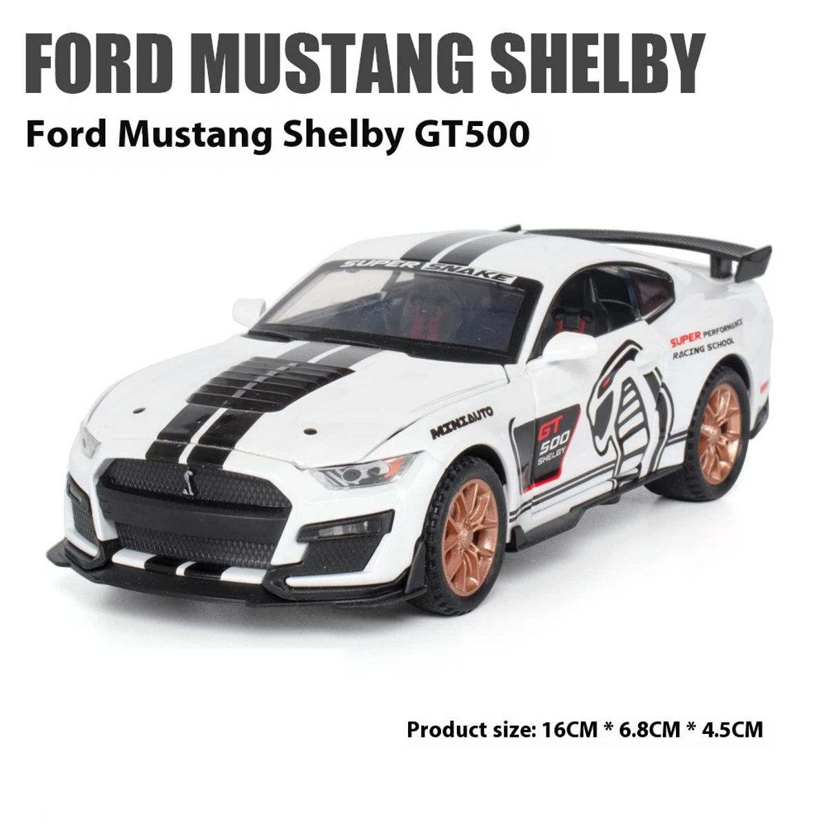 GENERICO - Auto Ford Mustang Shelby Escala 1.32 Blanco