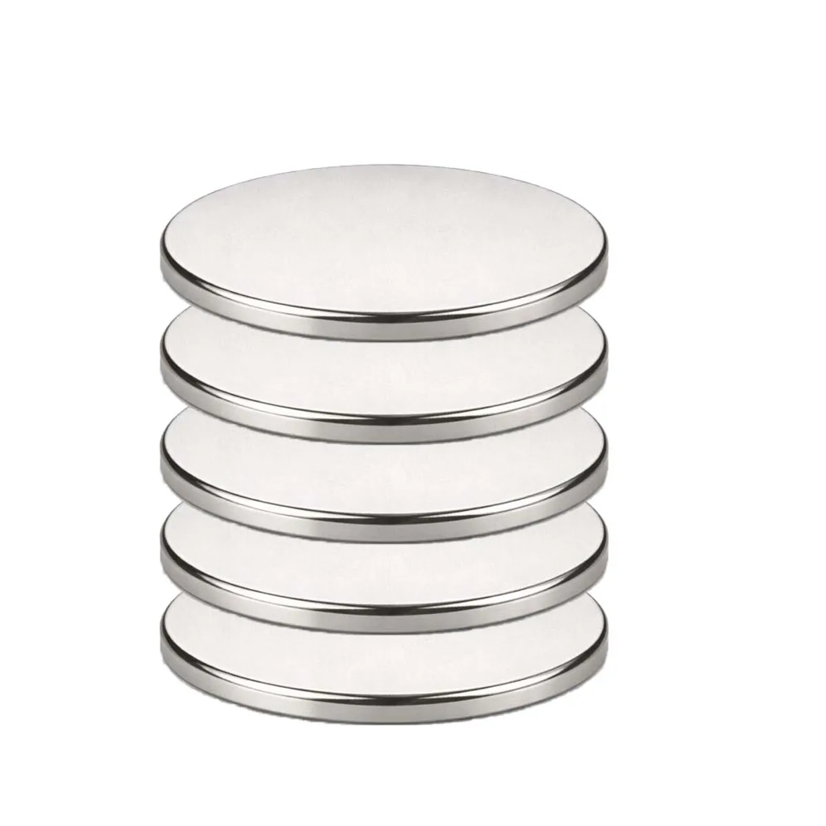 GENERICO - Iman de Neodimio Modelo Disco 25mmx2mm Pack de 5 unds