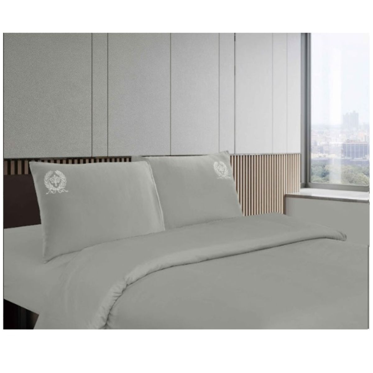 GOLDSUN - JUEGO DE SÁBANAS GOLDSUN COLOR ENTERO DE 2 PLAZAS