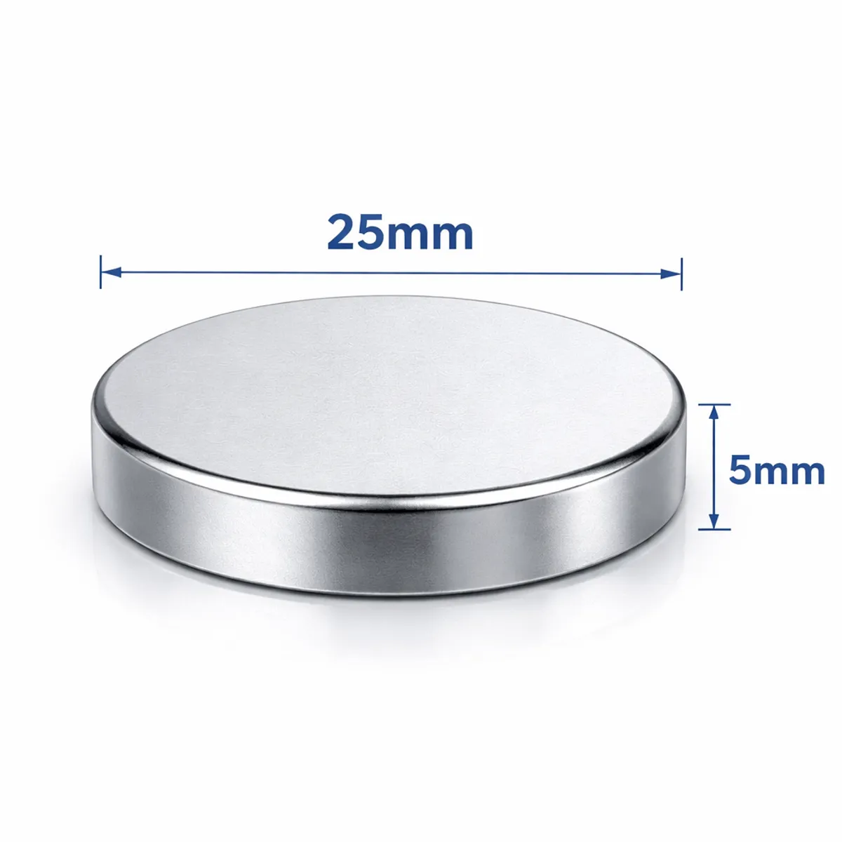 GENERICO - Iman de Neodimio Modelo Disco 25mmx5mm Pack de 3 unds