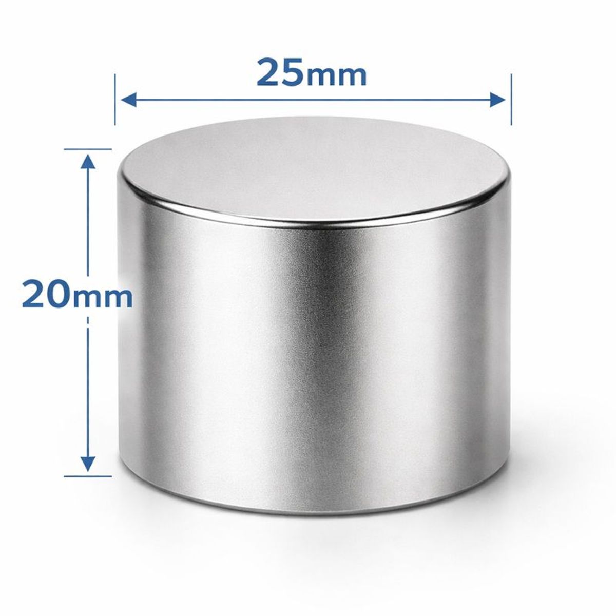 GENERICO - Iman de Neodimio Modelo Disco 25mmx20mm 1 und