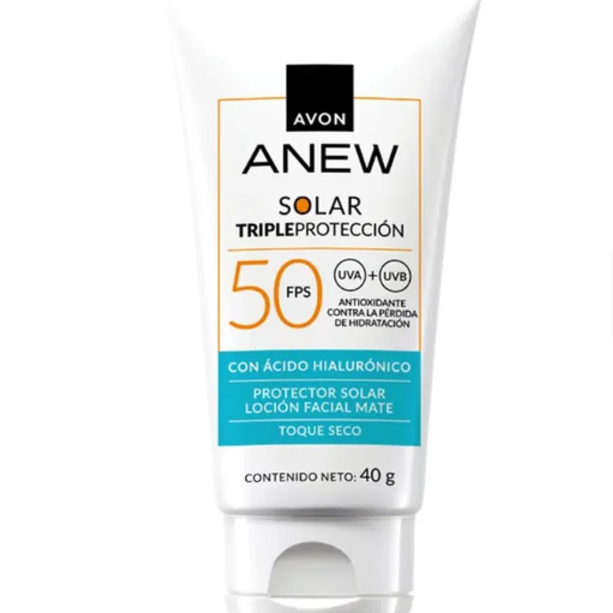 AVON - Protector Solar Facial Mate Anew Triple Protección Fps 50 Loción 40 G
