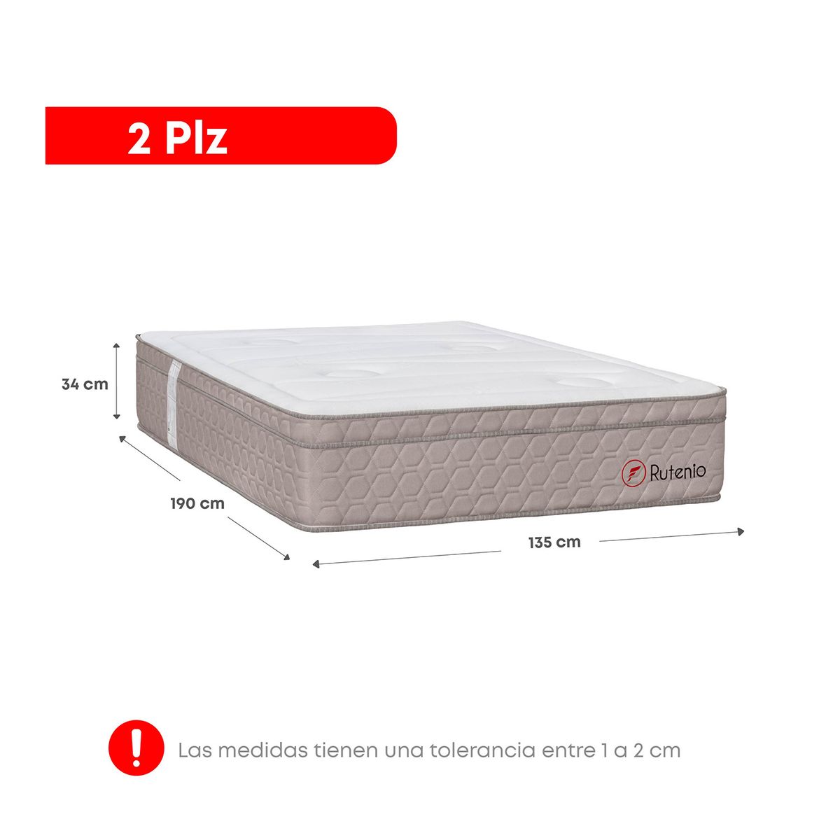 FORLI - Dormitorio Deluxe Rutenio Marrón 2 Plz
