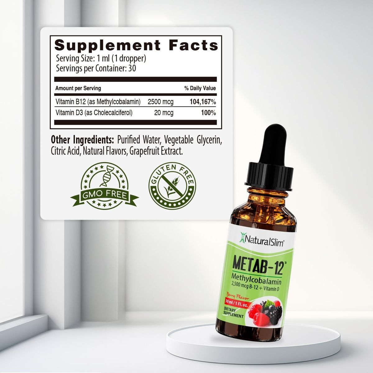 GENERICO - NaturalSlim Metab-12 Drops - Vitamina B12