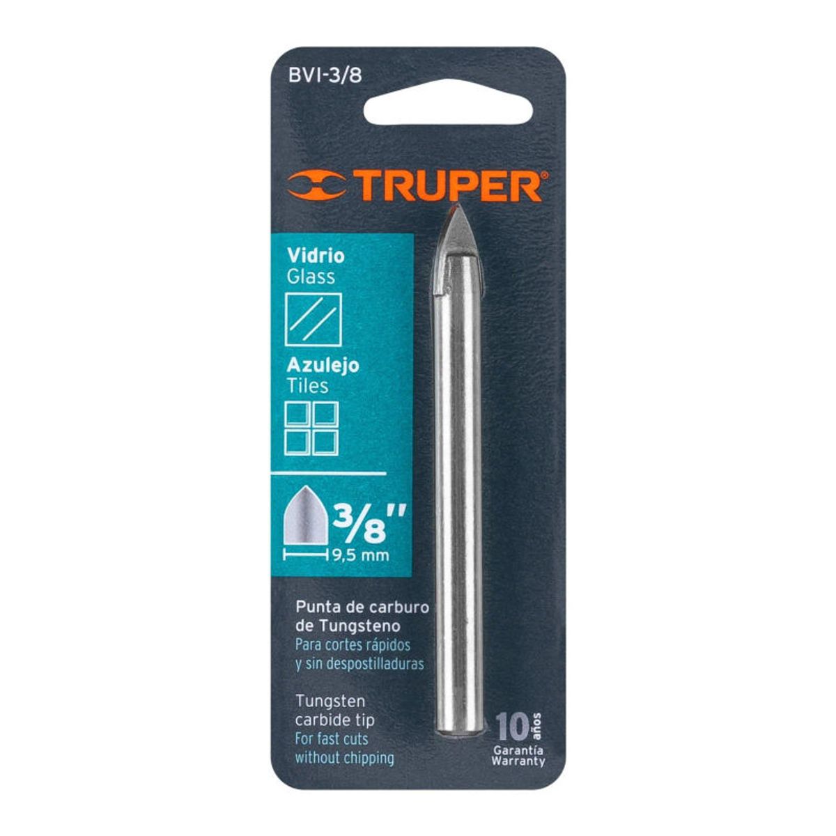 TRUPER - Broca para vidrio y azulejo de 38 Truper - 11704