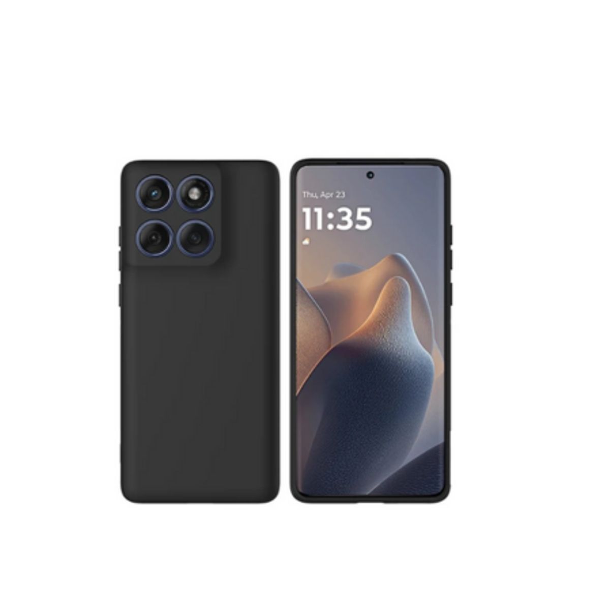 SPACE - case silicona para motorola Edge 60 Fusion negro