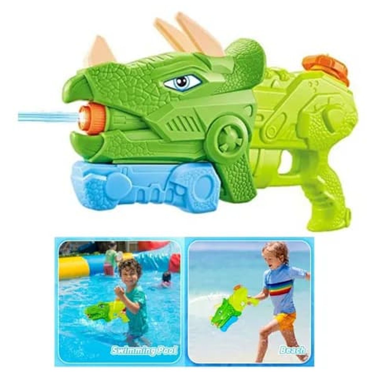 GENERICO - LANZADOR Pistola de Agua Dinosaurio-GENERICO