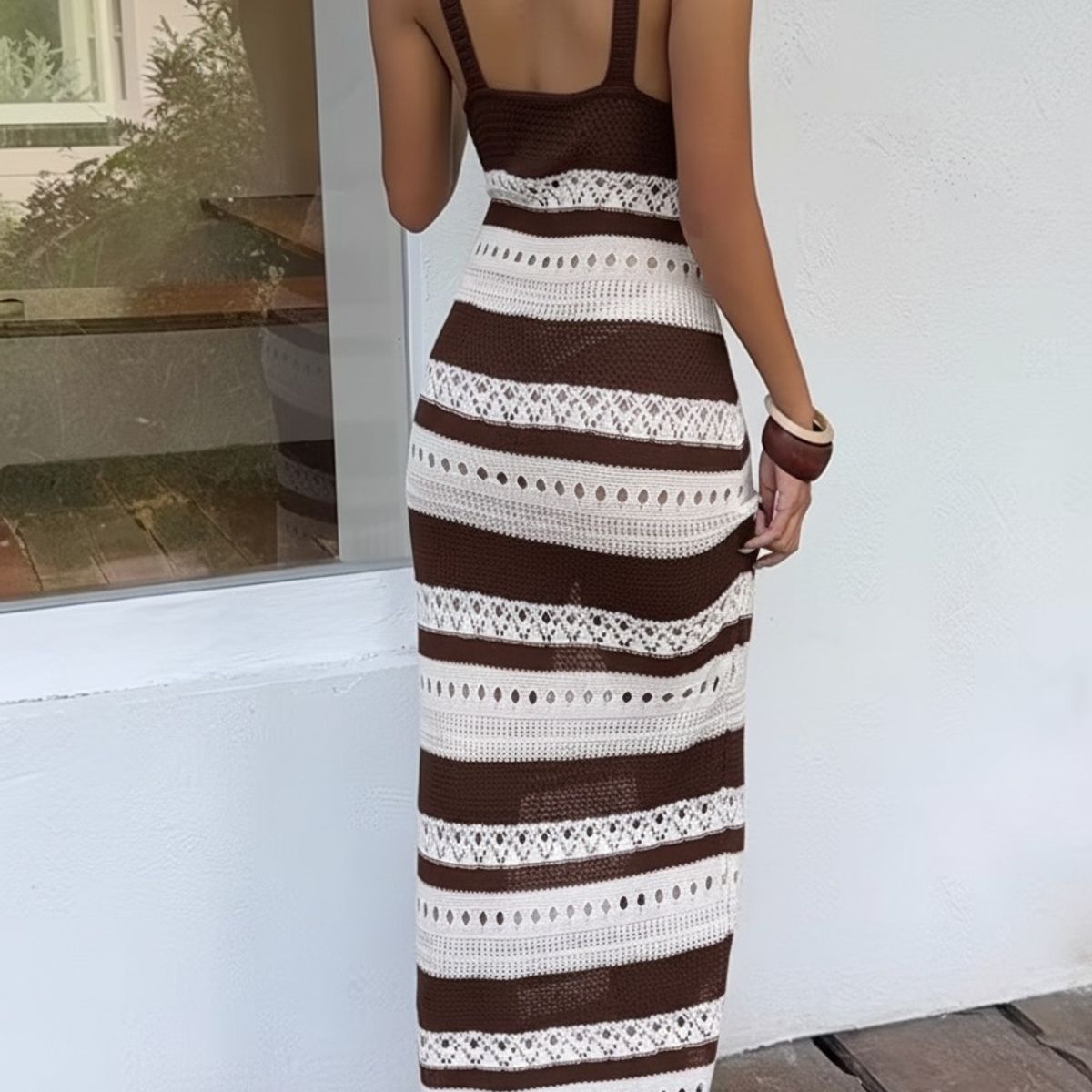 GENERICO - Vestido Long Midi en Hilo Tacto