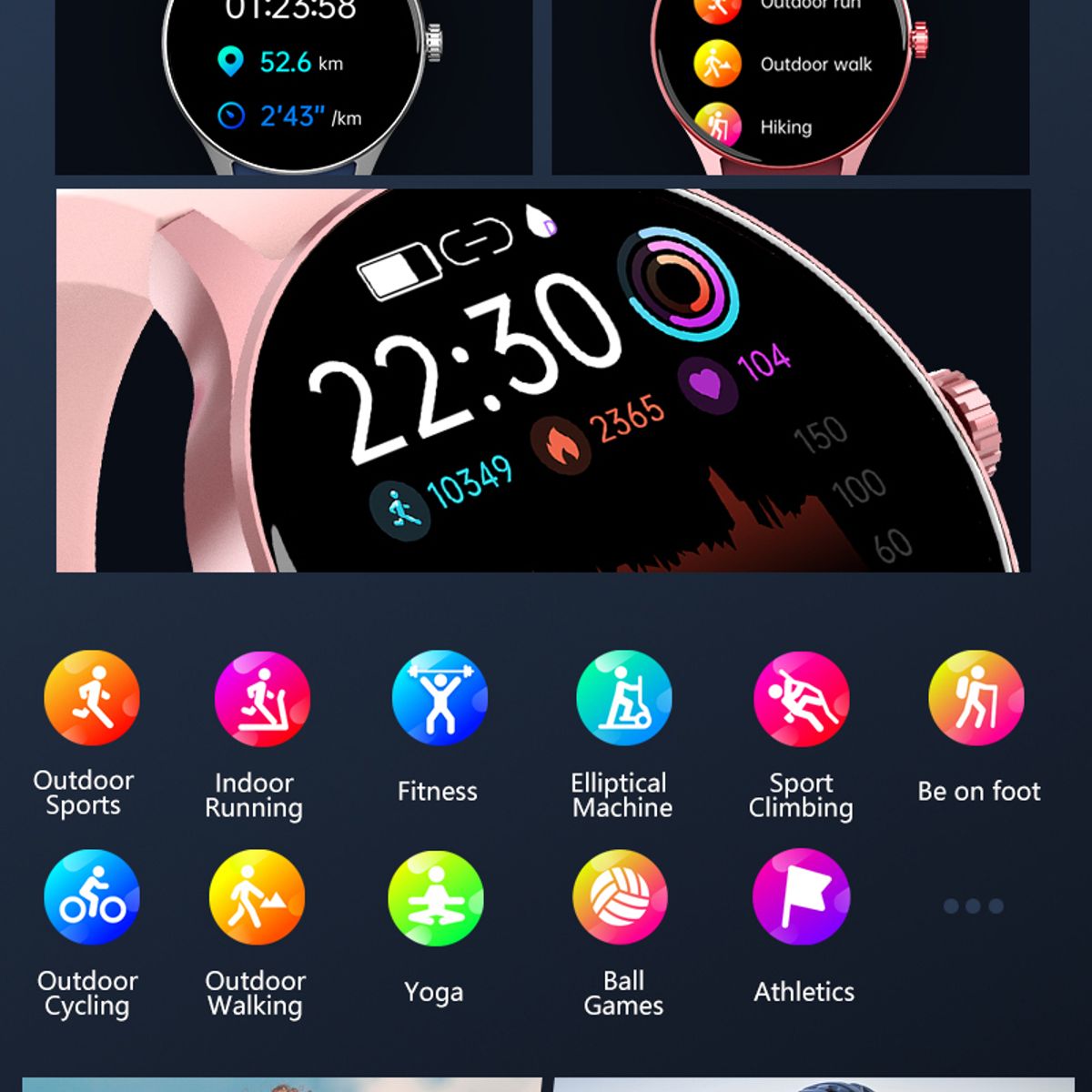 XIAOMI - Audífonos Bluetooth Xiaomi Air 3 SE y Reloj Inteligente Y80-Rosa