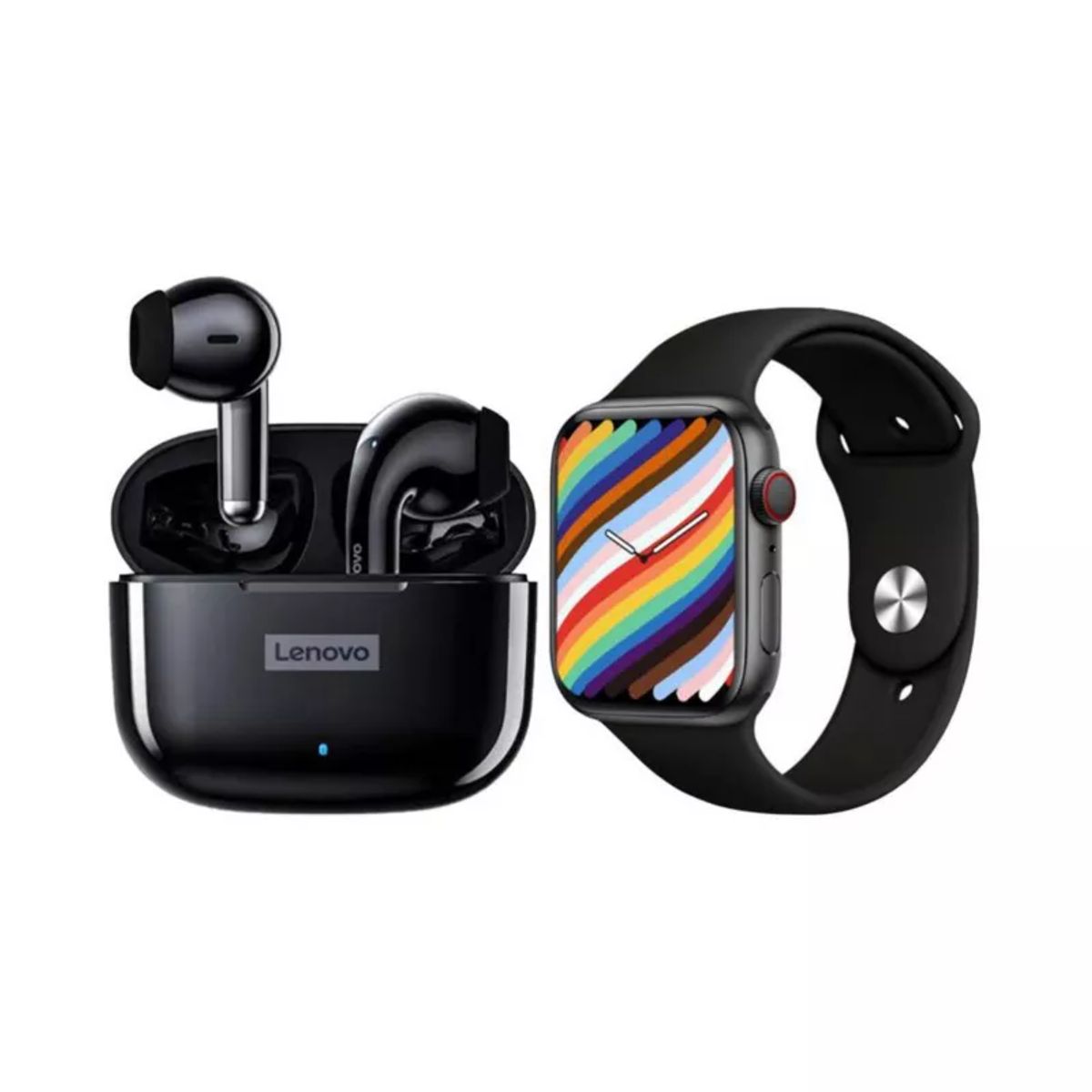 LENOVO - Lenovo LP40 PRO Audífonos Bluetooth y reloj inteligente T900 Pro Max