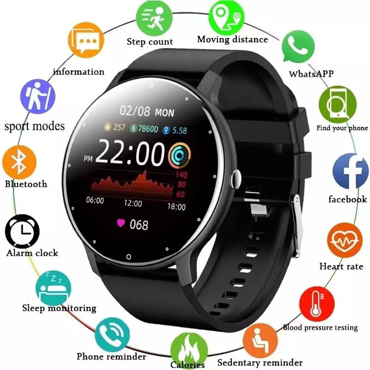 LENOVO - Audífonos Lenovo HT38 De Tws y Toumi Fit 2-B watch Reloj inteligente