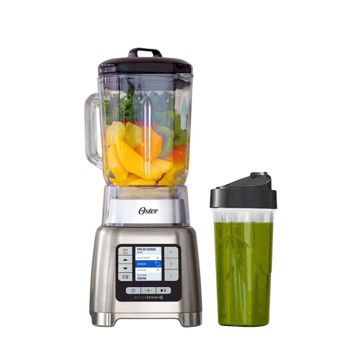 OSTER - Licuadora Oster Activesense Blsttdgnbg Con vaso Blend N Go - Color Gris